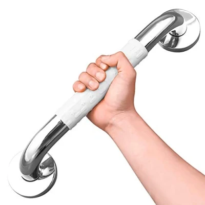 Immagine di Maniglione Bagno Disabili con Luce Fluorescente Antiscivolo Maniglia per Vasca Da Doccia in Acciaio Inossidabile&amp;ABS Anziani Gravida Bambini (30CM)
