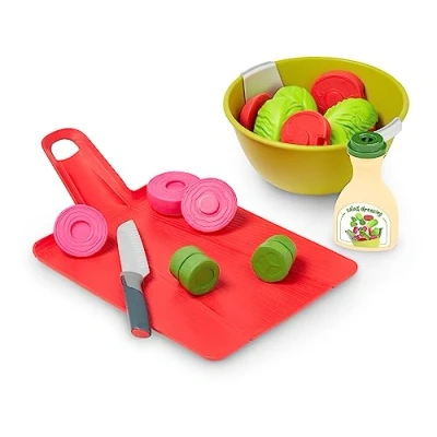 Immagine di Joseph insalata Set giocattolo per la preparazione dell&#039;insalata bambini dai 2 anni in su Con tappetino da taglio Chop2Pot e condimento a effetto sonoro!
