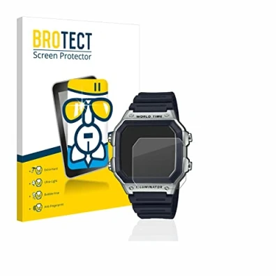 Immagine di brotect Pellicola Protettiva Vetro per Casio AE 1200WH 1CVEF Protezione Schermo [Durezza Estrema 9H, Chiaro]