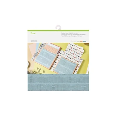 Immagine di Cricut Deluxe Paper Cammina nel parco 30,5 cm x 12 &quot;x 12&quot; 10 fogli Per l&#039;uso con tutte le macchine da taglio a