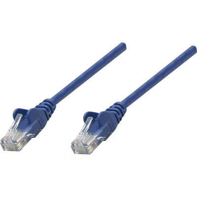 Immagine di Intellinet 330701 RJ45 cavo di rete, patch CAT 5e SF/UTP 7.50 m Blu 1 pz.