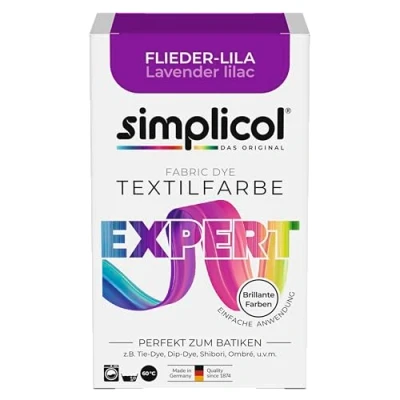 Immagine di Simplicol Fabric Dye expert, Colorante per tessuti, colore lavatrice o manuale, Viola (Flieder Lila 1707), 1 confezione