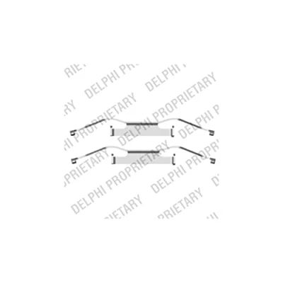 Immagine di DELPHI LX0439 Kit accessori, Pastiglia freno ALFA ROMEO: 159 Sportwagon, Giulietta Hatchback, Sedan, VOLKSWAGEN: Multivan 5 (7HM, Transporter
