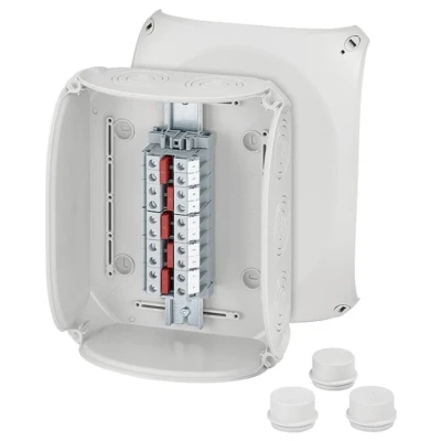 Immagine di Hensel 62000166 Cassetta di derivazione (L x L A) 112 255 205 mm Grigio (RAL 7035) IP55, IP65 1 pz.