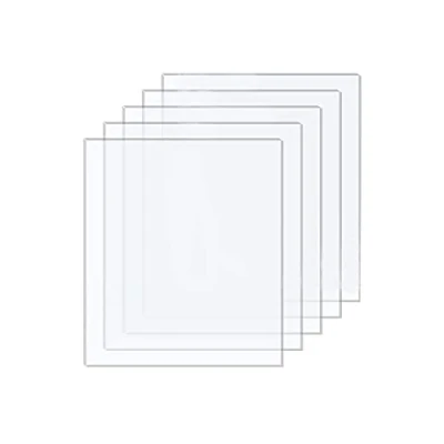 Immagine di DARENYI 5 Pezzi Lastre Plexiglass 2mm Fogli acrilici in Trasparente Pannello per Decorazione Domestica, Display, Cornice, Pittura (18 x 13 cm)