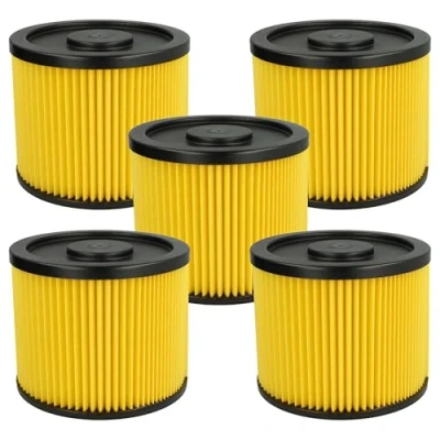 Immagine di vhbw 5x filtro a pieghe piatte compatibile con Lidl Parkside PNTS 1400 A1, B1, C1, D1, E2 aspirapolvere Cartuccia filtrante