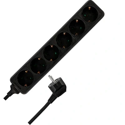Immagine di REV Ritter 0512364555, Ciabatta multipresa x6 KS 1,4 m, colore: Nero