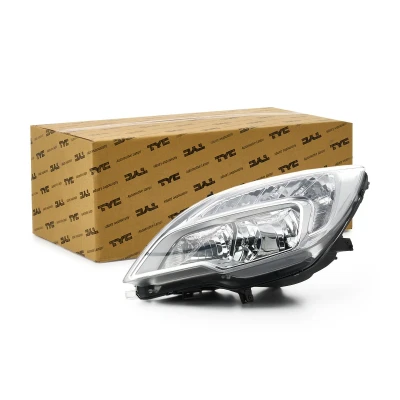 Immagine di TYC 20 12484 05 2 Fari Sx H7, W21/5W, H1 cromo con luce guida diurna per veicolo circolazione Dx motore elettrico OPEL: Meriva B