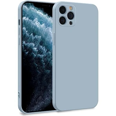 Immagine di MyGadget Cover per iPhone 11 Pro Max Custodia in Silicone Morbido a Doppio Strato Case con Protezione Fotocamera &amp; Fodera Interna Antigraffio Azzurro
