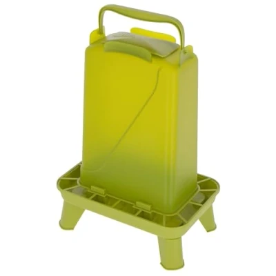 Immagine di Kerbl Hobbyfarming Mangiatoia Automatica da 5,5 l, Verde, con Piedini, Alimentazione Automatica, Coperchio Rimovibile, Resistente alle intemperie, Facile Pulire, Contenitore