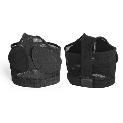 Immagine di CZ Store® Cuscinetti Metatarsali Danza M Nero ✮Garanzia A Vita✮ Cuscinetto Proteggi Plantare per Danza, Antiscivolo Avampiede in Simil Pelle Ginnastica, Pilates