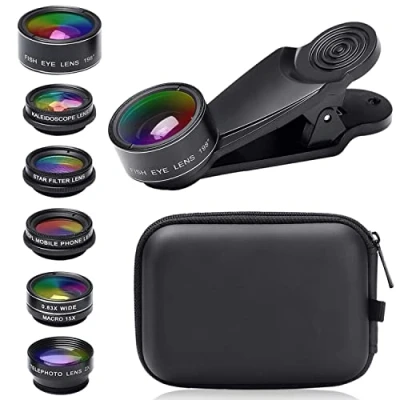 Immagine di 7 in 1 Kit Obiettivo Del Telefono Cellulare Grandangolare Macro Fisheye Universale per smartphone e tablet (B)