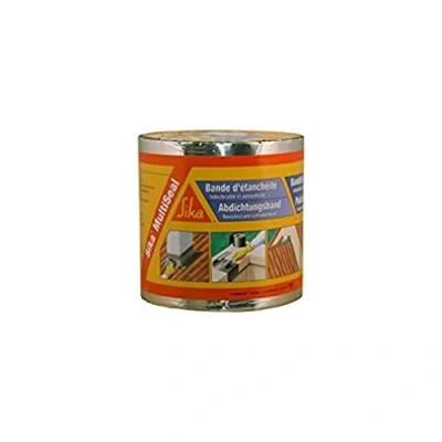 Immagine di Sika Nastro sigillante adesivo per riparazione di tetti/grondaie Multiseal Aluminium Multisupporto Resistente ai raggi UV Facile da applicare Può essere verniciato 150 x 10 m