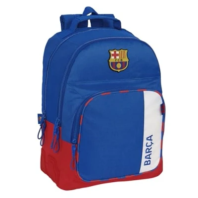 Immagine di Safta F.C. Barcellona 2a attrezzatura Zaino scuola per bambini, ideale bambini di diverse età, comodo e versatile, qualità resistenza, 32 x 15 42 cm, colore blu bordeaux, blu/granata,