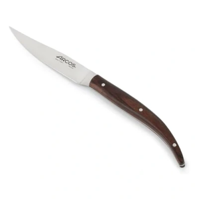 Immagine di Arcos Coltelli da Tavolo Coltello Bistecca tavola Lama Nitrum Acciaio Inox 100 mm Manico Palissandro Colore Marrone