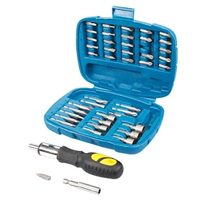 Immagine di Silverline 427611 Set chiavi a tubo, inserti e bussole, 45 pezzi