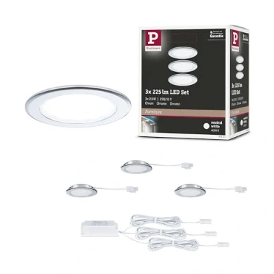 Immagine di Paulmann Lampada LED per armadio (monocolore) 2.5 W Bianco neutro Cromo