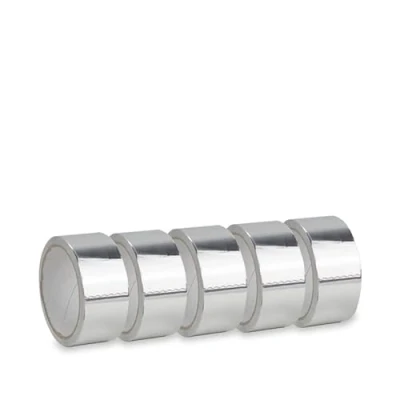 Immagine di VIRSUS 5 Rotoli nastro adesivo in alluminio 4036, resistente alte temperature fino a 150, per riparare, isolare, proteggere e sigillare condotti d&#039;aria stufe (40mm x 45Mt)