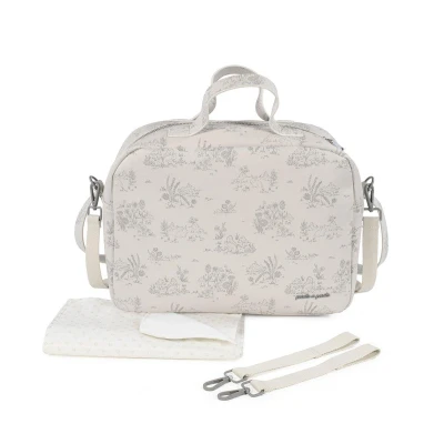Immagine di Borsa Fasciatoio Toile de Jouy Crema