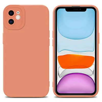 Immagine di Cadorabo Custodia compatibile con Apple iPhone 11 in FLUID ARANCIONE CHIARO Coperchio protettivo silicone TPU flessibile