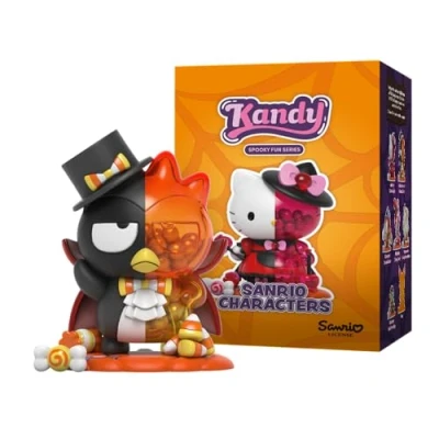 Immagine di Mighty Jaxx, Blind box con mini figure da collezione Kandy X Sanrio edizione Spooky Fun Halloween, ogni confezione contiene una casuale