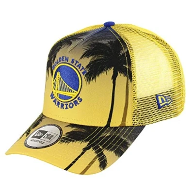 Immagine di New Era Golden State Warriors Frame Adjustable Trucker cap NBA Palm Tree Yellow One Size