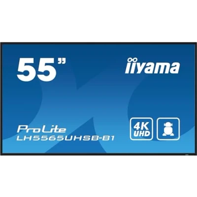 Immagine di Iiyama ProLite LH5565UHSB B1 Display Digital Signage ERP: E (A G) 138.7 cm (54.6 pollici) 3840 x 2160 Pixel 24/7 Funzione anti burn in, di