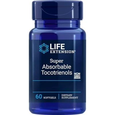 Immagine di Life Extension, Tocotrienoli Superassorbibili, Vitamina e Tocotrienoli, 60 Capsule molli, Testato in Laboratorio, Senza Glutine, Soia, Non OGM