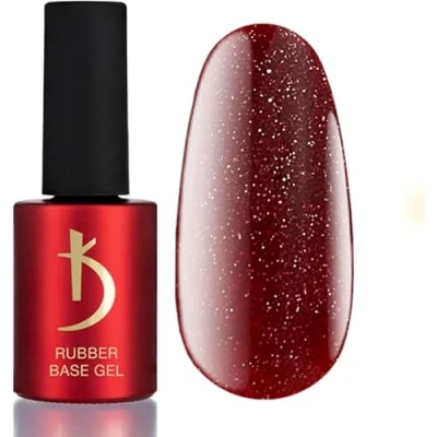 Immagine di Kodi Professional Smalto Semipermanente Rosso Glitterato Riflettente 15ml Smalti Semipermanenti per Unghie Gel Rubber Base Red Glitter Reflective Coat