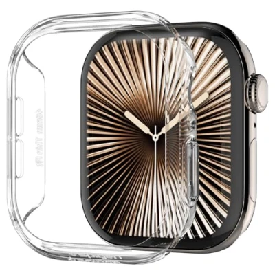Immagine di Spigen Cover Thin Fit Compatibile con Apple Watch Series 10 46mm (2024) Trasparente