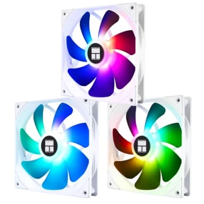 Immagine di Thermalright TL C14CW S X3 ventola per CPU ad alta velocità di 1500 giri/min, PWM silenziosa, 14 cm, case computer, confezione da 3 (bianco)