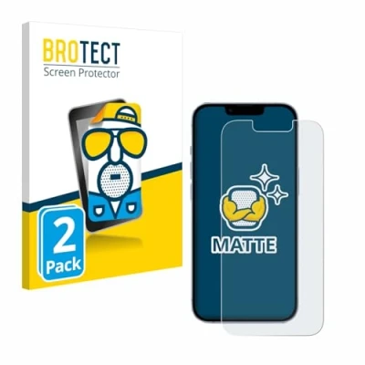 Immagine di brotect Pellicola Protettiva Opaca per Apple iPhone 14 Anti Riflesso (2 Pezzi)