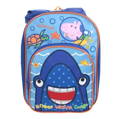Immagine di George Pig Underwater Shark Zaino tascabile con cappuccio, colore: Blu, 6.5 litres, Avventura