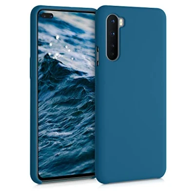 Immagine di kwmobile Cover per OnePlus Nord Custodia Back Case Smartphone in Silicone TPU Protezione Gommata petrolio matt