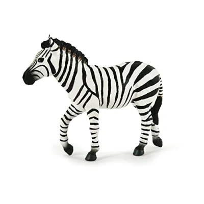 Immagine di PAPO Male Zebra Statuetta, Multicolore, 50249 Wild Kingdom Animal, Colore Bianco Nero