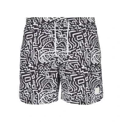 Immagine di Urban Classics Pattern Shorts da mare, Uomo, Taglia: Large, Signs aop