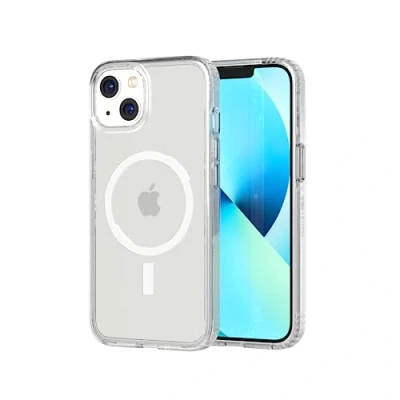 Immagine di tech21 Evo Clear (MagSafe) Custodia trasparente MagSafe per iPhone 13, con protezione multi goccia da 3,7 m