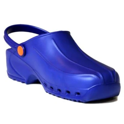 Immagine di Gima Zoccoli Professionali Ultraleggeri con Laccetto, Unisex, Anatomici, Antiscivolo, Antishock, Antistatici, Tomaia Non Forata, Suola Colore Blu, Misura EU 42, 1 Paio