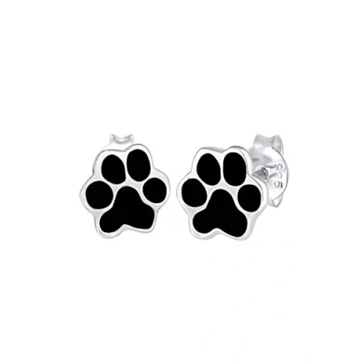 Immagine di Elli Orecchini Donne a Perno Animale Cane Gatto Filigrana con Smalto in Argento Sterlino 925