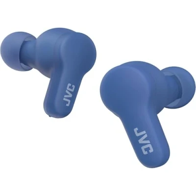 Immagine di JVC, Cuffie Bluetooth True Wireless HA Z77T, 5.3, Resistenti agli Schizzi, Design Ergonomico, con Batteria Fino a 24 ore, Ricarica Rapida, 3 Sound Mode Disponibili, Blu