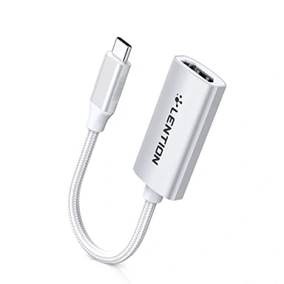 Immagine di LENTION Adattatore da USB C a HDMI (4K@60Hz), Type Thunderbolt 3/4 HDMI, per MacBook Pro/Air, iPad Pro, iPhone 15 Pro Max, Surface Book 2, Dell XPS 13/15, Galaxy S21/S20 (CU607, Argento)
