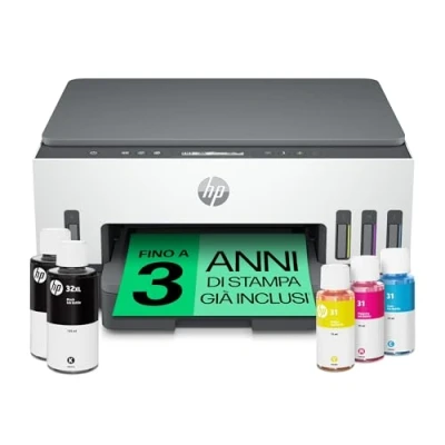 Immagine di HP Smart Tank Plus 7005 AiO 28B54A, Stampante Multifunzione a Colori, Serbatoio d&#039;Inchiostro ad Alto Volume di Stampa, Fino 12000 Pagine (Nero) e 8000 (Colore), F/R Automatica, Wi Fi , Bianca