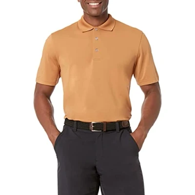 Immagine di Amazon Essentials Polo Ad Asciugatura Rapida vestibilità Regolare Colori Fuori Produzione Uomo, Tan, XS