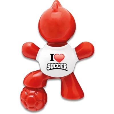 Immagine di Little Joe Deodorante EM2024 Limited Edition, tutte le fragranze New Car, 45 giorni di fragranza fresca in auto, casa, ufficio, camion, camper, ecc. (i love SOCCER (rosso)