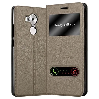 Immagine di Cadorabo Custodia Libro per Huawei MATE 8 in BRUNO PIETRA con Funzione Stand e Chiusura Magnetica Portafoglio Cover Case Wallet Book Etui Protezione