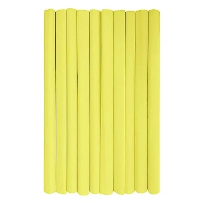 Immagine di Interdruk rotoli di carta crespa multiuso per lavoretti e decorazioni bambini Confezione da 10 (50 cm x 200 cm, 28 g/m2) 03 Limone