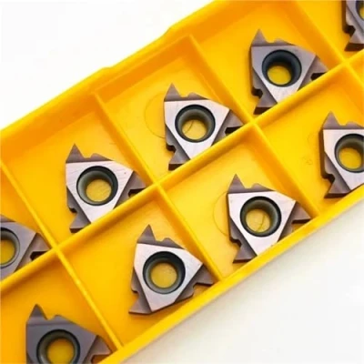 Immagine di inserti in carburo CNC, 10 pezzi, strumento per tornitura filettata MMT11ER 16ER 22ER AG60 VP15TF UE6020 US735 utensili filettati MMT 16 ER tornio CNC (16ER AG60,