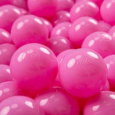 Immagine di KiddyMoon 700 Palline/7Cm Palline Morbide Colorate Per Piscina Bambini Fatto In EU, Rosa