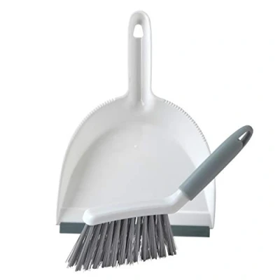 Immagine di Beldray LA082664UFEU7 Set di Spazzola e Paletta Antibatterico, per Piani Lavoro Acrivanie, Apazzola in Silicone con Manico