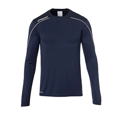 Immagine di uhlsport Stream 22 Maglia a Maniche Lunghe, Uomo, Navy/Bianco, 3XL